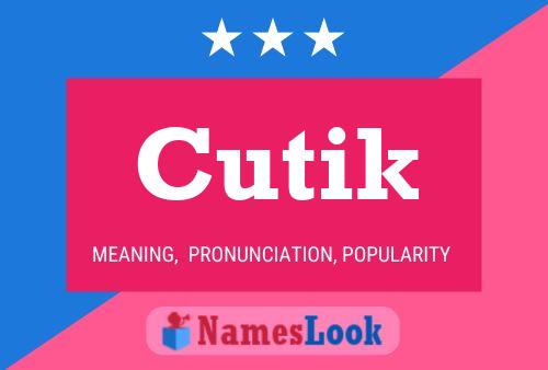 ملصق اسم Cutik