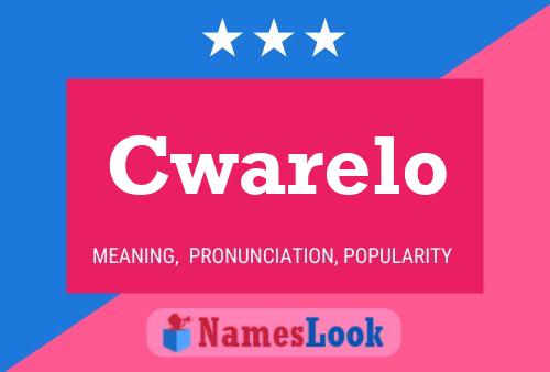 ملصق اسم Cwarelo