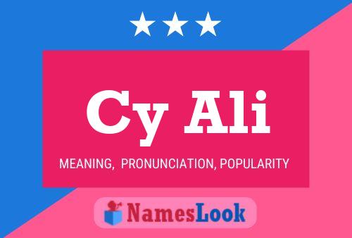 ملصق اسم Cy Ali