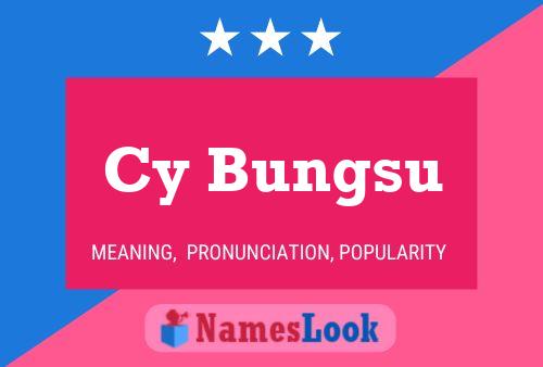 ملصق اسم Cy Bungsu