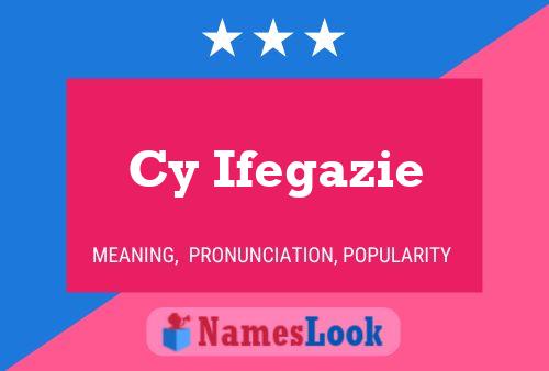 ملصق اسم Cy Ifegazie