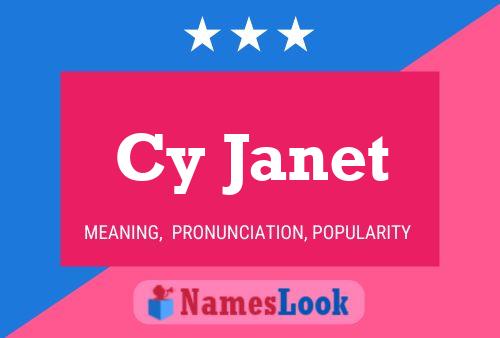 ملصق اسم Cy Janet