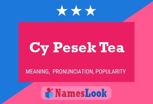 ملصق اسم Cy Pesek Tea