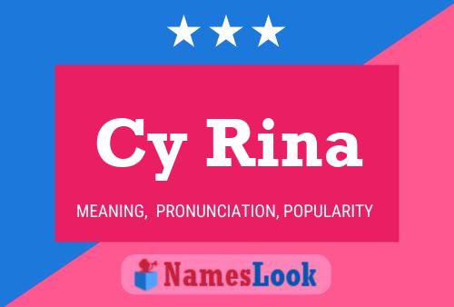 ملصق اسم Cy Rina