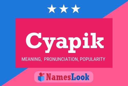 ملصق اسم Cyapik