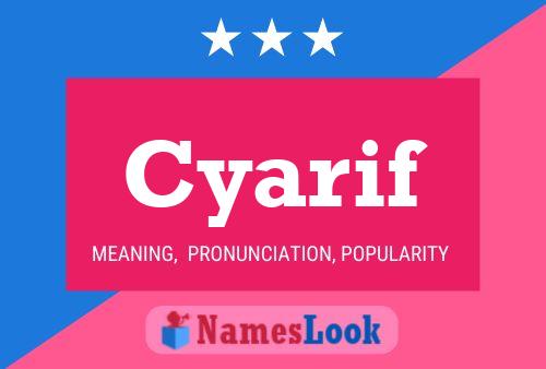 ملصق اسم Cyarif