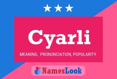 ملصق اسم Cyarli