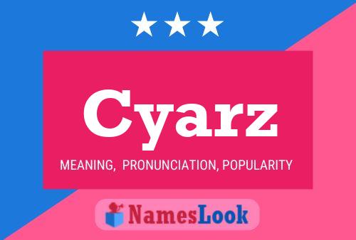 ملصق اسم Cyarz