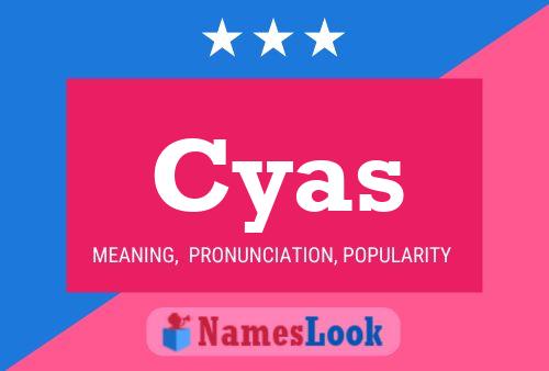 ملصق اسم Cyas