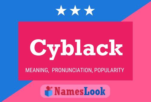 ملصق اسم Cyblack