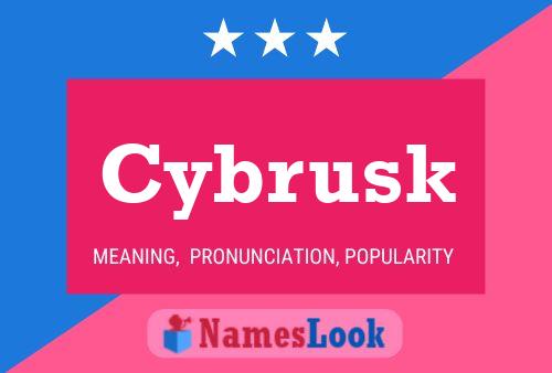 ملصق اسم Cybrusk