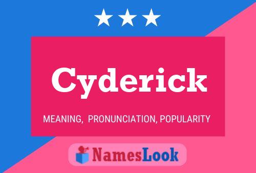 ملصق اسم Cyderick