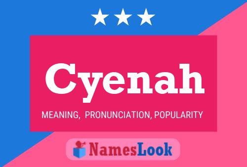 ملصق اسم Cyenah