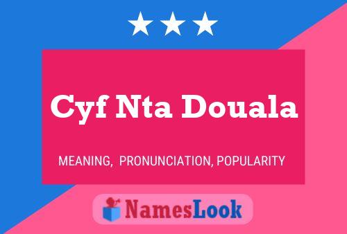 ملصق اسم Cyf Nta Douala