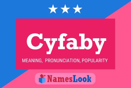 ملصق اسم Cyfaby