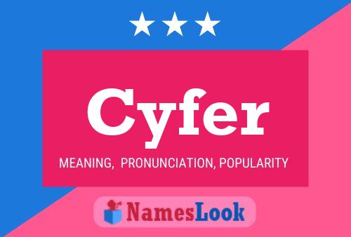 ملصق اسم Cyfer