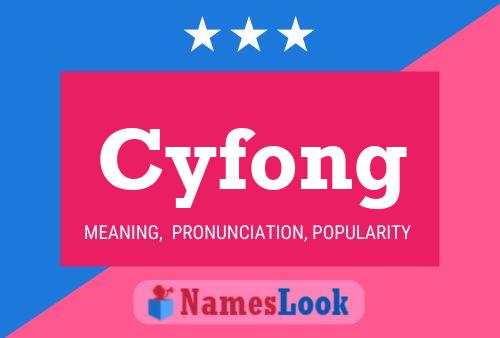 ملصق اسم Cyfong