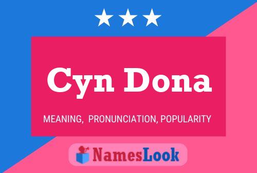 ملصق اسم Cyn Dona