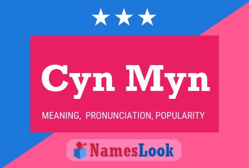 ملصق اسم Cyn Myn