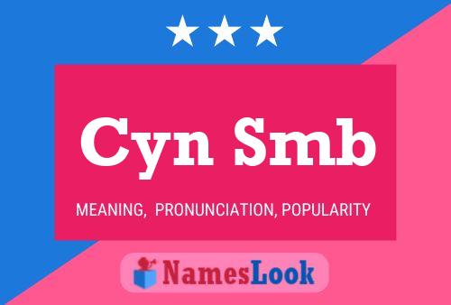 ملصق اسم Cyn Smb