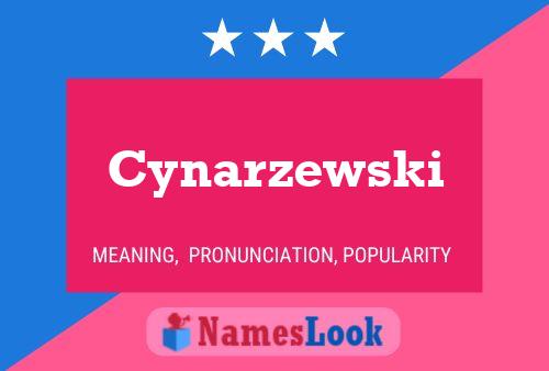 ملصق اسم Cynarzewski