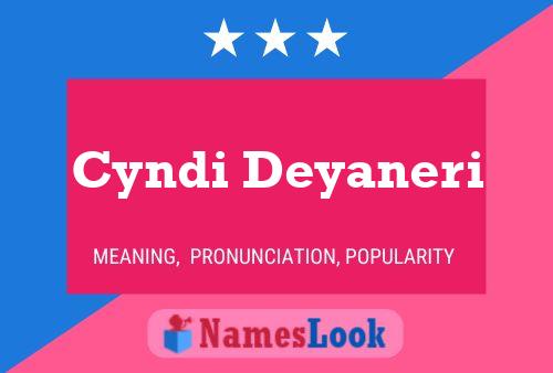 ملصق اسم Cyndi Deyaneri