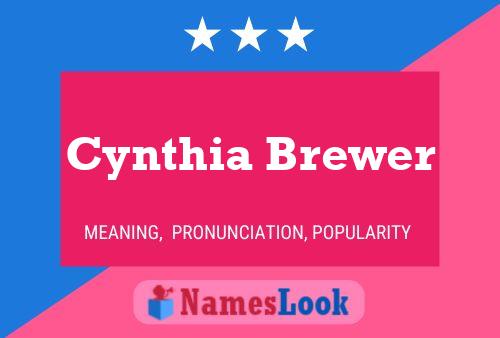 ملصق اسم Cynthia Brewer