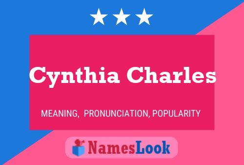 ملصق اسم Cynthia Charles