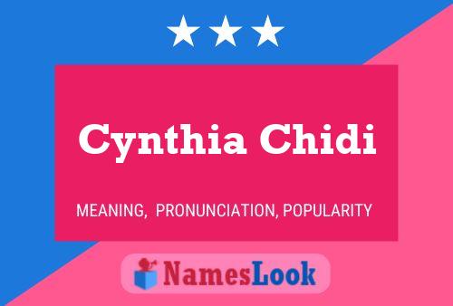 ملصق اسم Cynthia Chidi