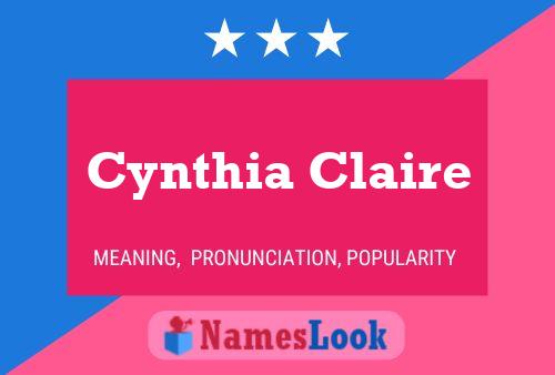 ملصق اسم Cynthia Claire