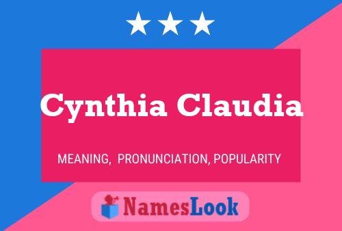 ملصق اسم Cynthia Claudia