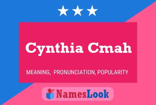 ملصق اسم Cynthia Cmah