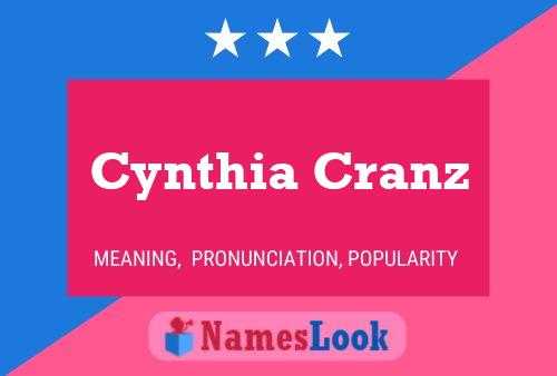 ملصق اسم Cynthia Cranz