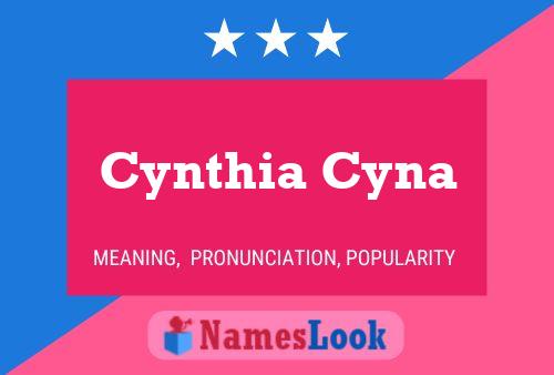 ملصق اسم Cynthia Cyna