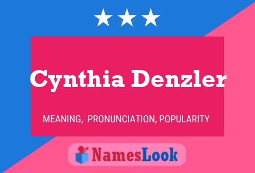 ملصق اسم Cynthia Denzler