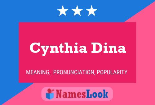 ملصق اسم Cynthia Dina