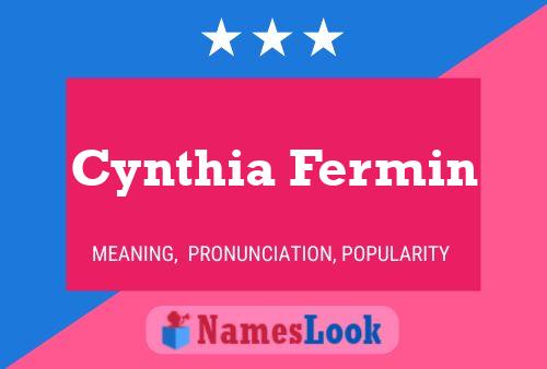 ملصق اسم Cynthia Fermin