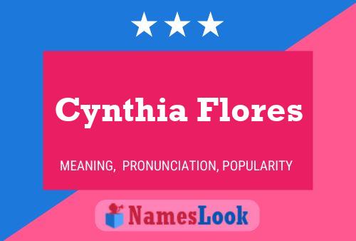 ملصق اسم Cynthia Flores