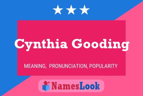 ملصق اسم Cynthia Gooding