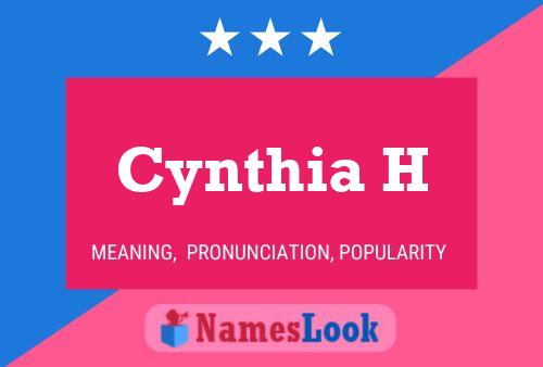 ملصق اسم Cynthia H