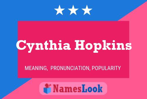 ملصق اسم Cynthia Hopkins