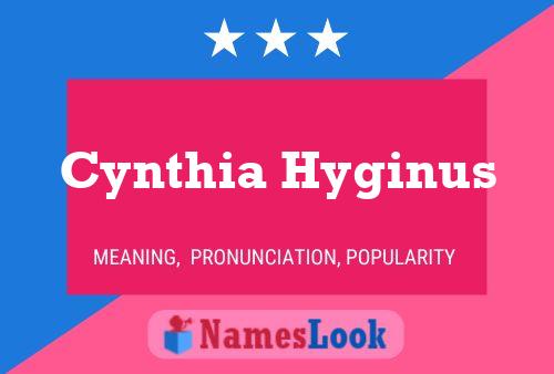 ملصق اسم Cynthia Hyginus