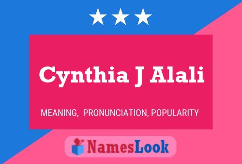 ملصق اسم Cynthia J Alali