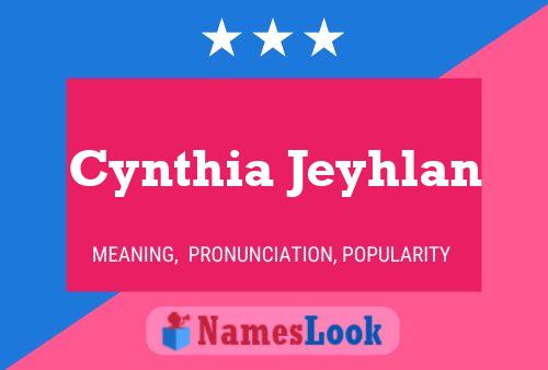 ملصق اسم Cynthia Jeyhlan