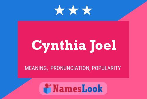 ملصق اسم Cynthia Joel