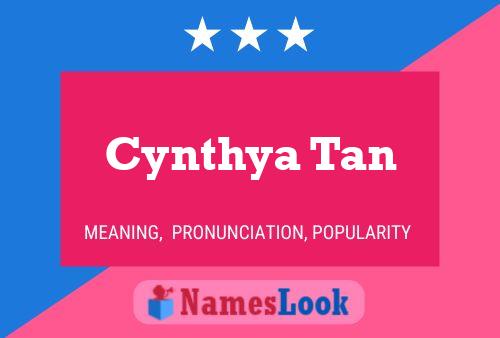 ملصق اسم Cynthya Tan