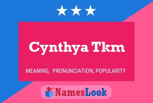 ملصق اسم Cynthya Tkm