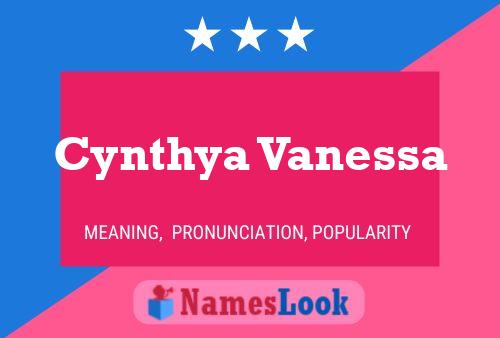 ملصق اسم Cynthya Vanessa