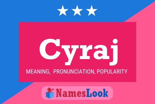 ملصق اسم Cyraj