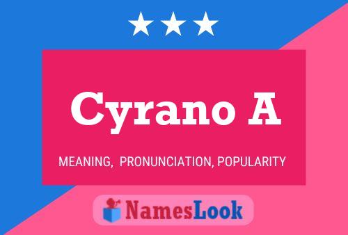 ملصق اسم Cyrano A